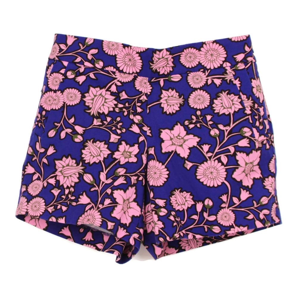 J Crew Chino Shorts Blue & Pink Floral